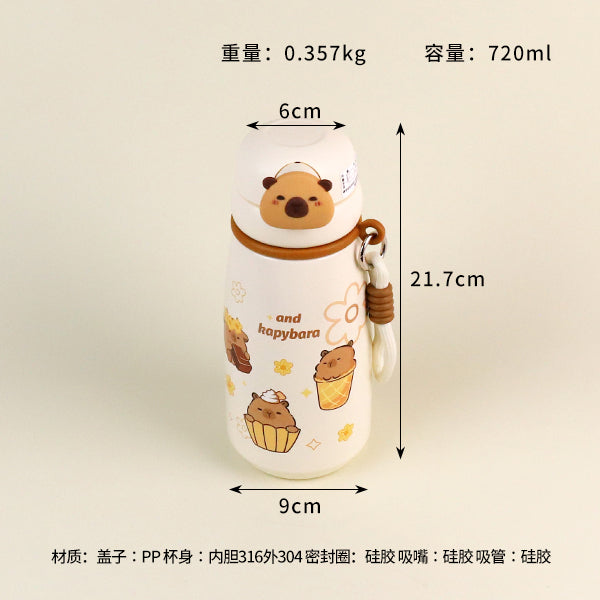 B-2075 Dessert Capybara Vacuum Insulated Mug (750ml) M.26 JPDB