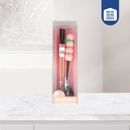 Fruit - themed Stackable Spoon and Chopsticks Tableware Set M.66 JPDB