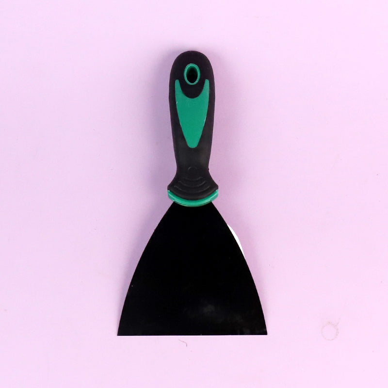 Espátula de acero inoxidable de 4 pulgadas con mango bicolor M.31 JPDB 