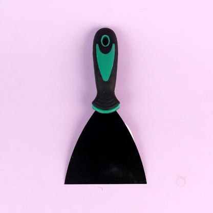 Espátula de acero inoxidable de 4 pulgadas con mango bicolor M.31 JPDB 