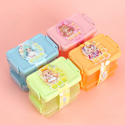 Xiaoniu Youchuang Storage Box AA039 2-Layer Food-Grade PP Desktop Organizer M.67