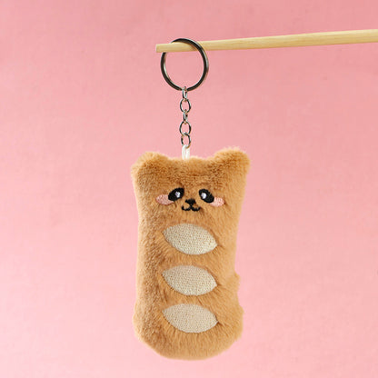 Plush Squeaky Adorable - eyed Baguette Hanger/Ornament/Keychain M.46 M.41 M.72