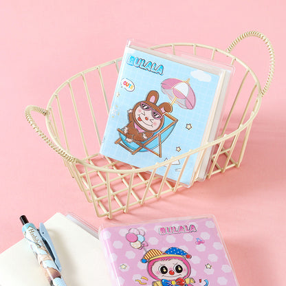 XX-186 Notepad (Random Floral Patterns) 90g Thick Paper 10*14cm Portable Office Quick Notes M.81