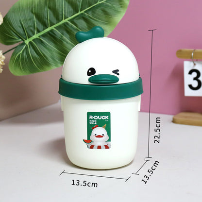 Yuanqi Red Duck Model 581 Duck-Shaped Desktop Sanitary Trash Can M.23 JPDB