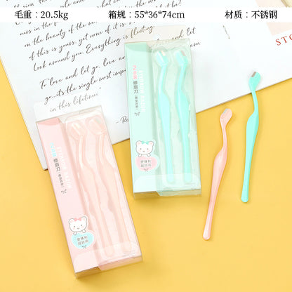 La caja S-556 contiene dos afeitadoras de cejas M.50 