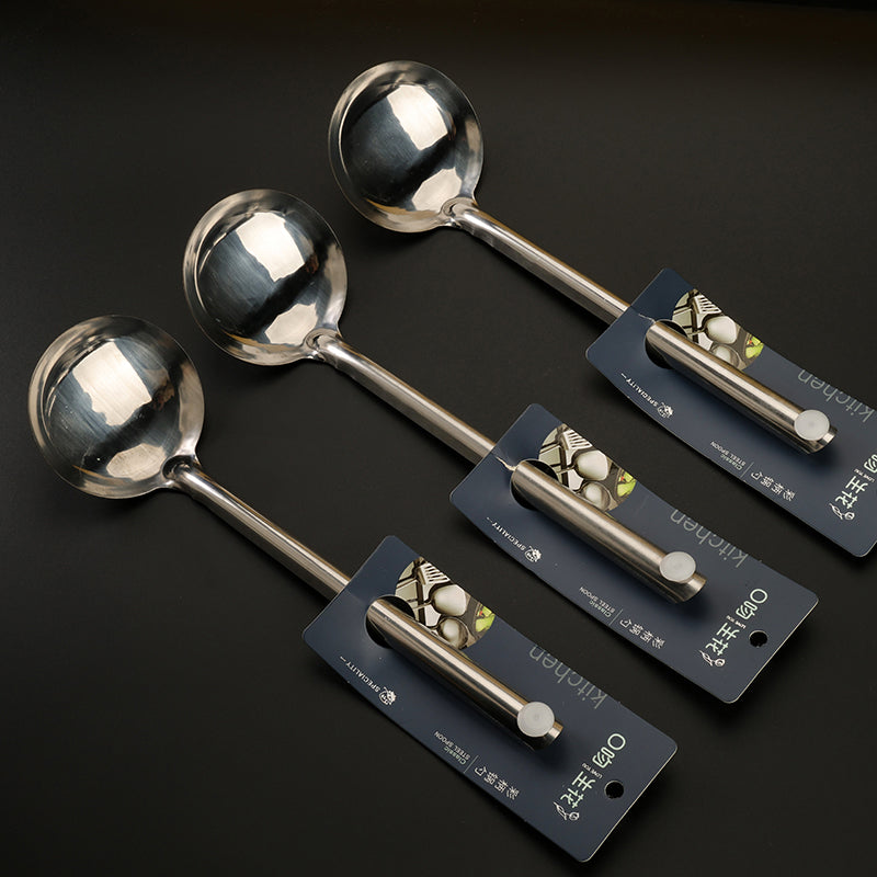 Kouwen 377 Stainless Steel Pot Spoon (240) M.61