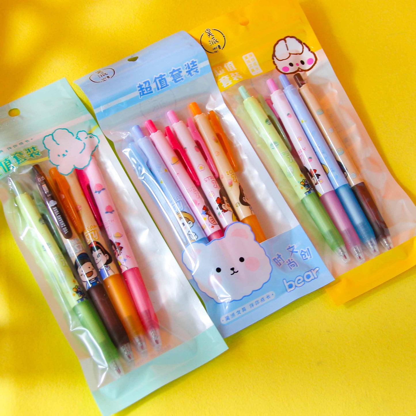 4 Click - action Gel Pens in a Bag (Styles Randomly Assorted) M.82