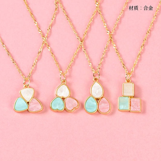 Simple Color - Blocking Necklace M.43