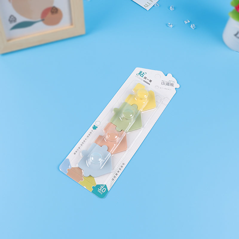 Xiaopaixiong Model 9102 Adhesive Hooks - Creative Jigsaw Puzzle Design M.16