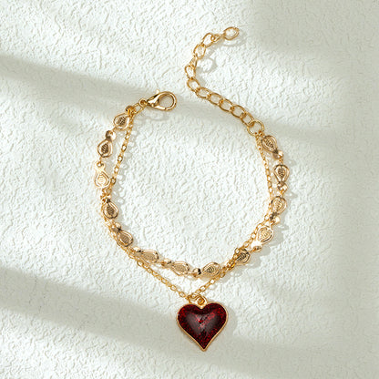 Simple Chain Pendant Bracelet  M.43