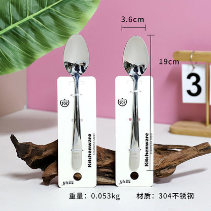 0284 304 Stainless Steel Chinese No.2 Tapered-Tip Spoon M.66 JPDB