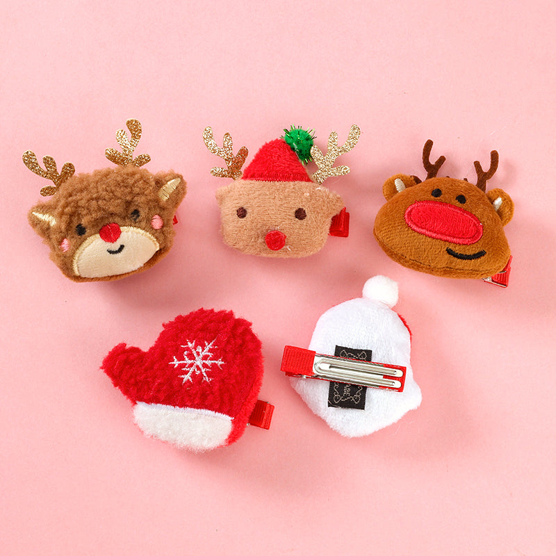 M42 Boxed Stuffed Christmas - themed Plush Duck - bill Clips