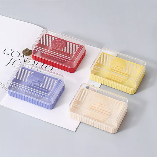 6870-1 square soap box with lid M.14