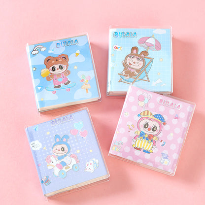 XX-186 Notepad (Random Floral Patterns) 90g Thick Paper 10*14cm Portable Office Quick Notes M.81