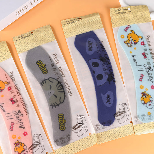 0102 Cartoon Bagged Adhesive Toilet Seat Cover (Medium Package 50) M.28