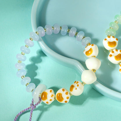 Ice Soul Abacus Bead Cat Claw Bracelet  M.43