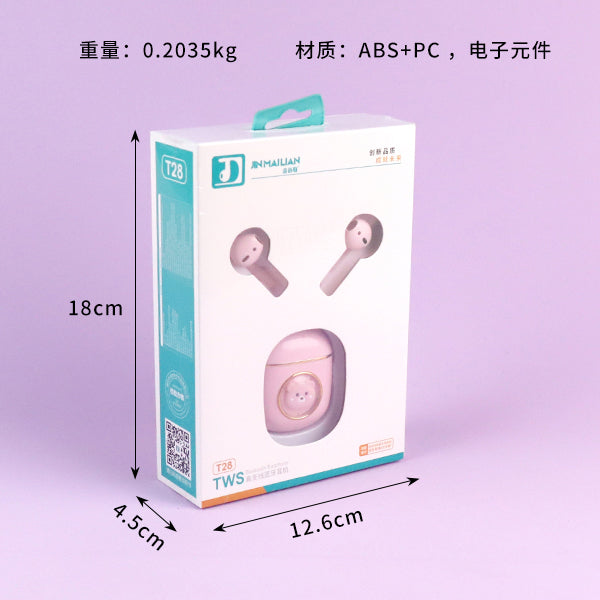 T28 Cute Doll True Wireless Earbuds (Mixed Hues) A.11 JPDB A.11 JPDB