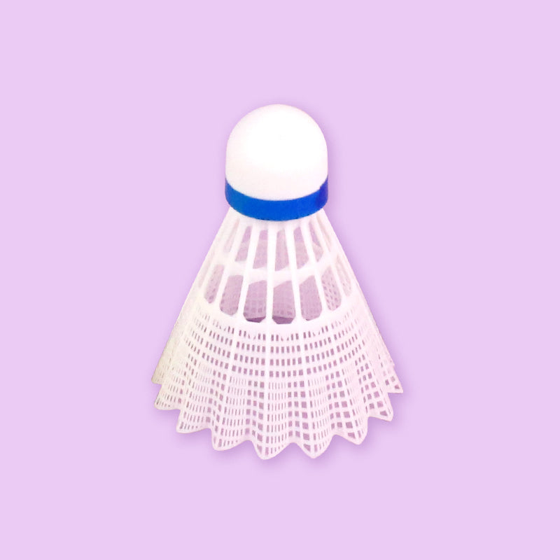 06 Outdoor White Nylon Badminton Balls - 6-Pack Windproof Durable Cork Base for Beginners' Training M.92 JPDB