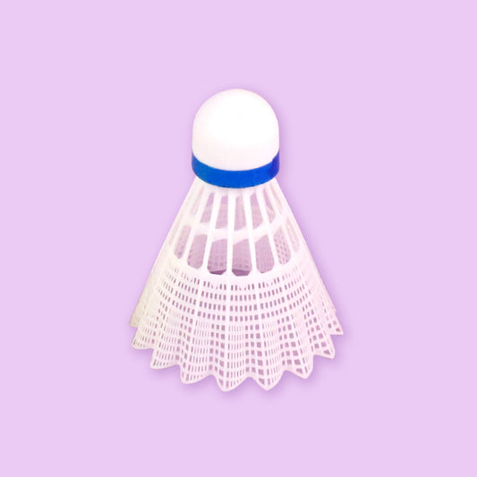 06 Outdoor White Nylon Badminton Balls - 6-Pack Windproof Durable Cork Base for Beginners' Training M.92 JPDB