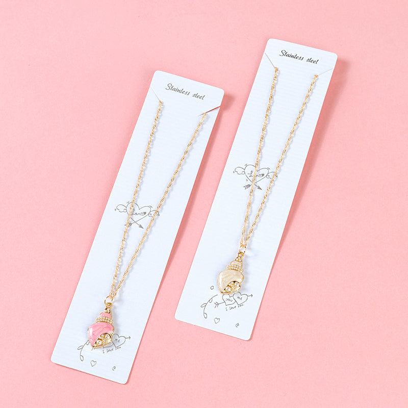 Pearl - Inlaid Conch Shell Necklace M.43