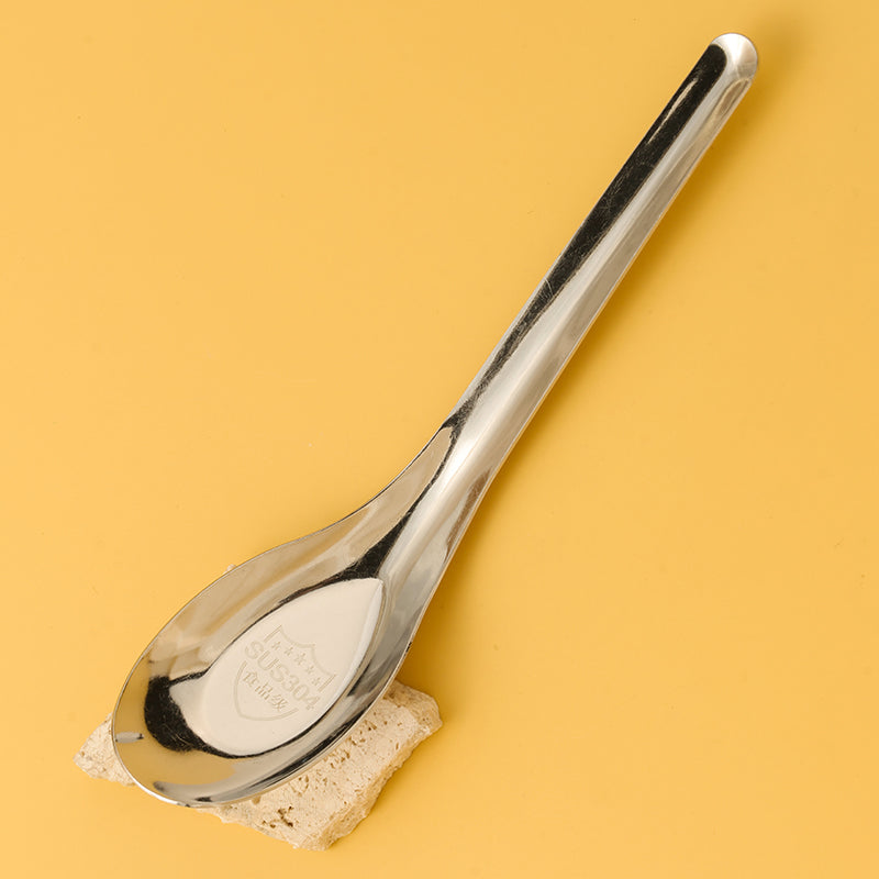 Treated 304 Non-Magnetic Flat-Bottom Spoon (Large Size) M.66
