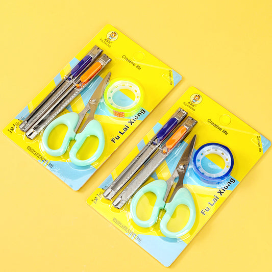 M.35 K-50221 5-Inch Colored Scissors 4-Piece Set with Blister Card