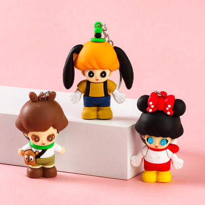 Soft Rubber Transformable Dimo Keychain M41 M46 M72