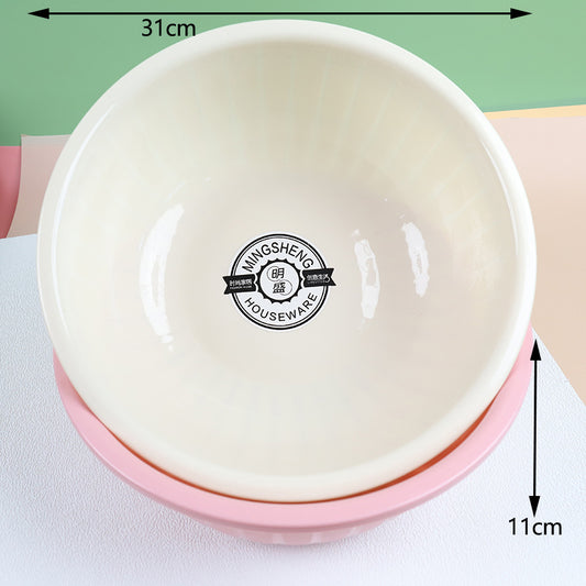 804 round colored striped basin M.19