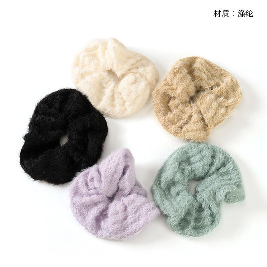 M42 New Simple Furry Hair Scrunchie