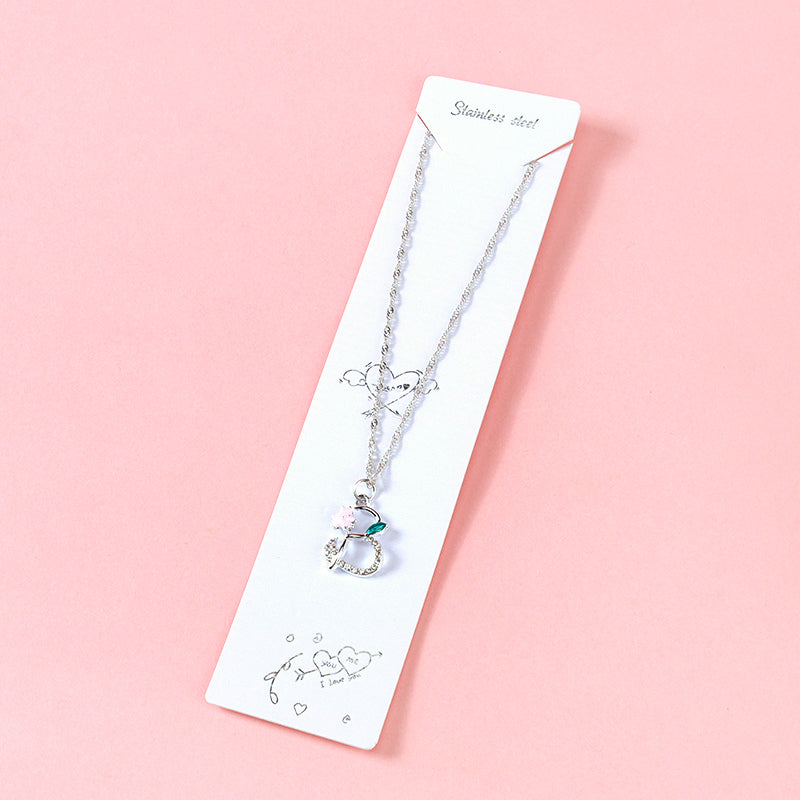 Hollow Gourd - flower Necklace M.43