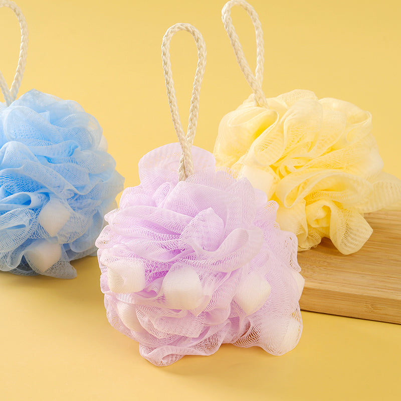 Mixiaoqi 40g Sponge Ball Bath Flower Bucket Pack Skin-Friendly Rich Lather Shower Scrubber M.14