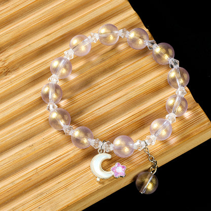 Internet-famous Pearlescent Star and Moon Bracelet  M.43
