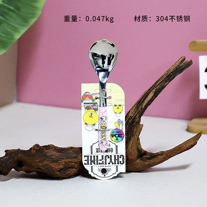 TF - 2113 304 Stainless Steel Small Flower Rabbit Round-Tip Spoon M.66 JPDB