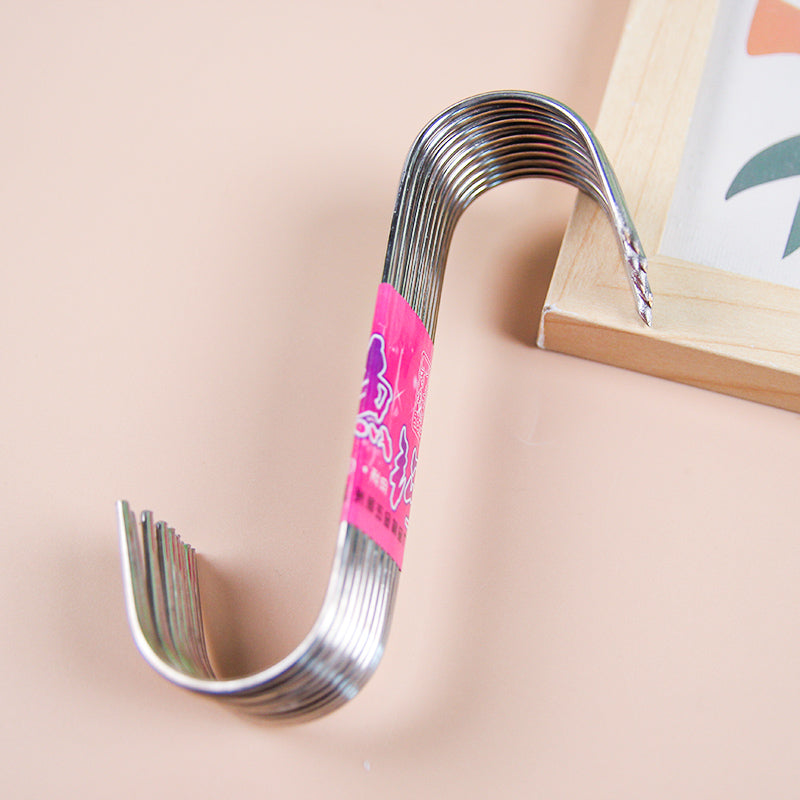 Jinhui Stainless Steel Pointed S - Hooks (10 Pieces)  M.16