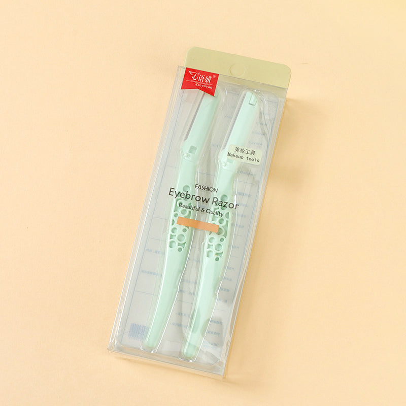 Dos cajas de maquinillas de afeitar para cejas M.50 