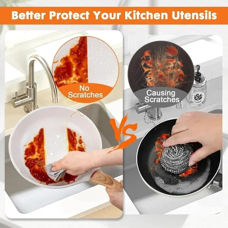 Multipurpose Wire Dishcloth Wire Cleaning Cloth for Kitchen Washcloth