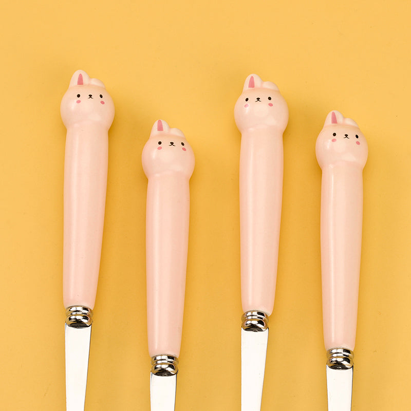 HSA-12 Lop-Eared Rabbit Ceramic Handle No.2 Fork M.66