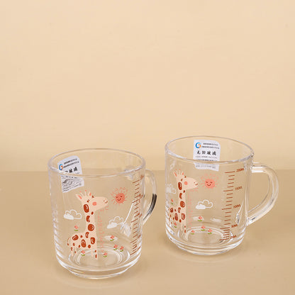 Langxu Model ZB24 Printed Glass Handle Cup M.17