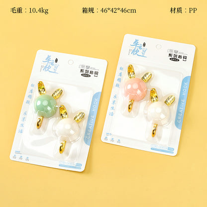 Zhuoyunxin Model 5638 Adhesive Hooks - 2 Pcs Little Rabbit Design M.16