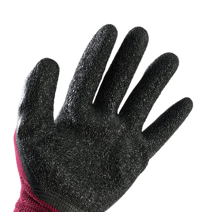 Red sand black rubber wrinkle labor protection gloves (720) M.28