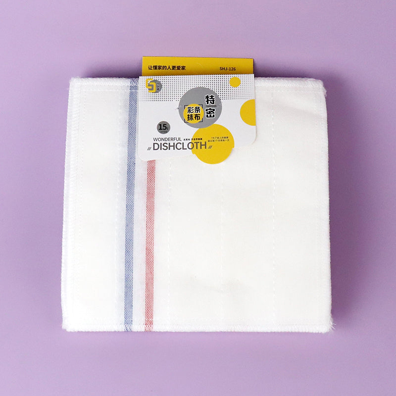 126 15-Piece British Striped Kitchen Dish Towel 25cm M.68