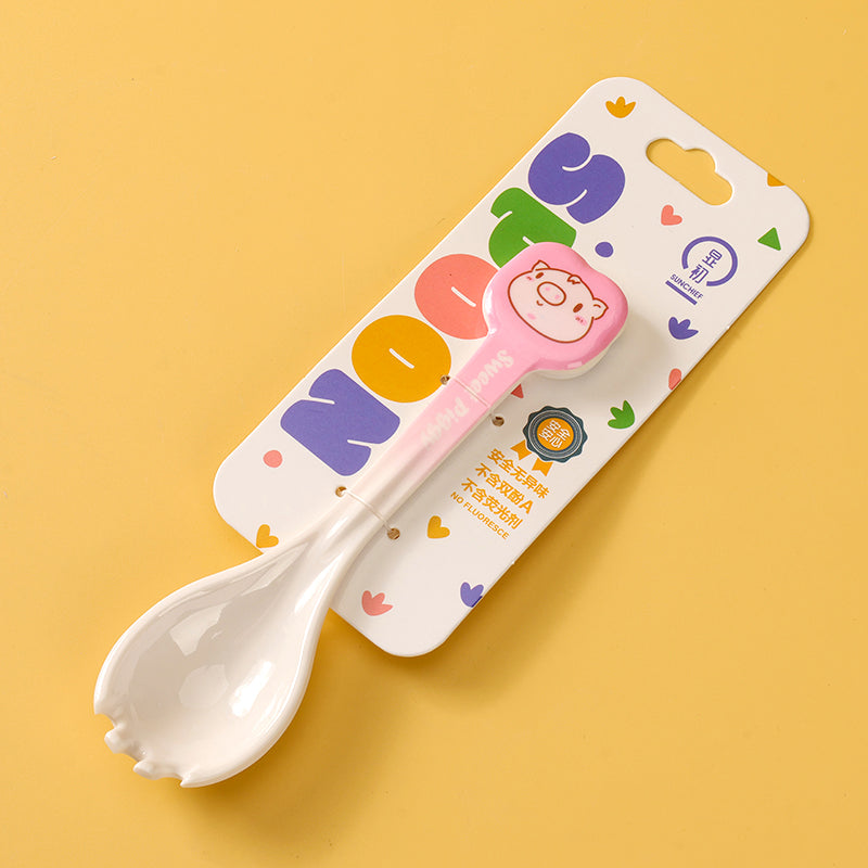XC2922 Sweet Piggy Fork and Spoon (Food Grade)M66