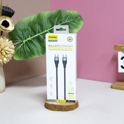 Q33PD Black Aluminum Alloy Braided Cable for Apple - 20W PD Fast Charging A.12 JPDB