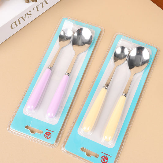 JX213 Round Spoon & Coffee Spoon 2-Piece Set M.66