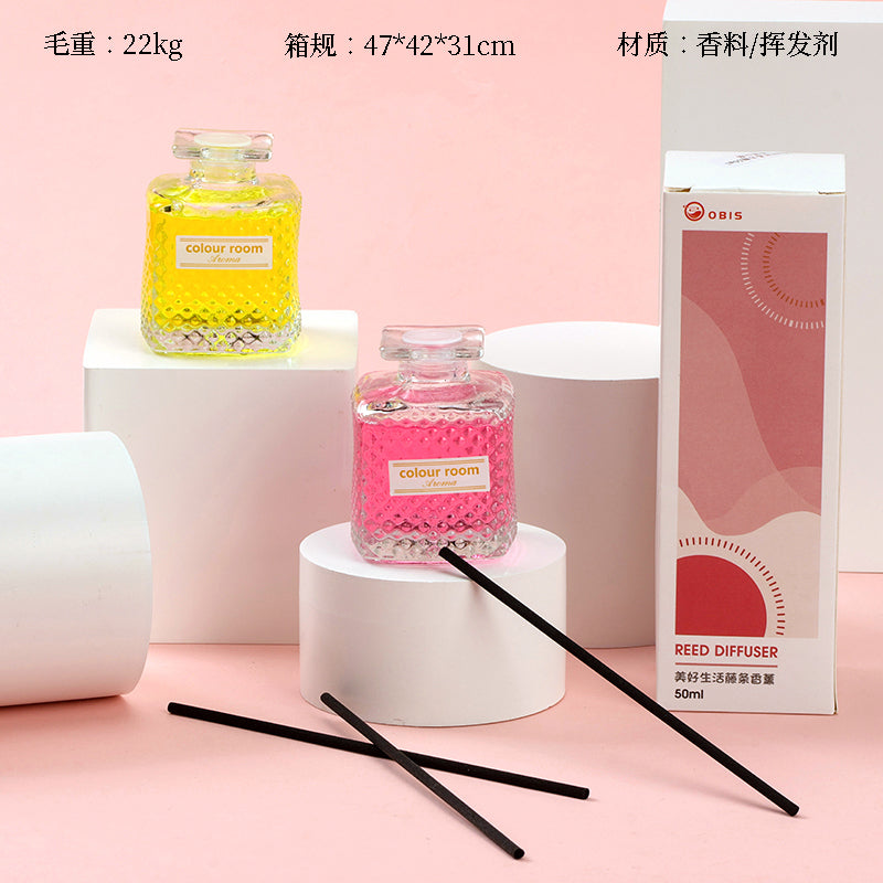 56388 Crystal Square Bottle Aromatherapy (50ml) M.54 M.12