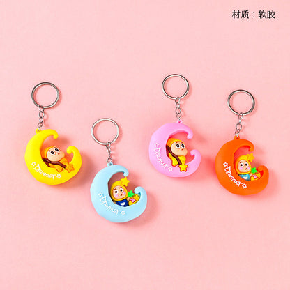 Soft Rubber Moon & Star Character Keychain M41 M46 M72