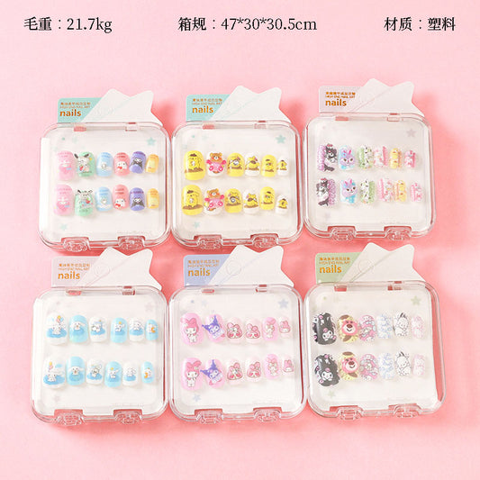 ZJ186 - Xiaoniu Youchuang Children's Printed Fake Nails M.52
