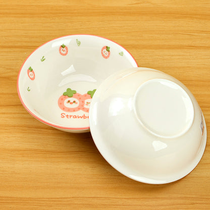 6-inch Mingxin Dou Bowl (Cute Strawberry Design) M.66 JPDB