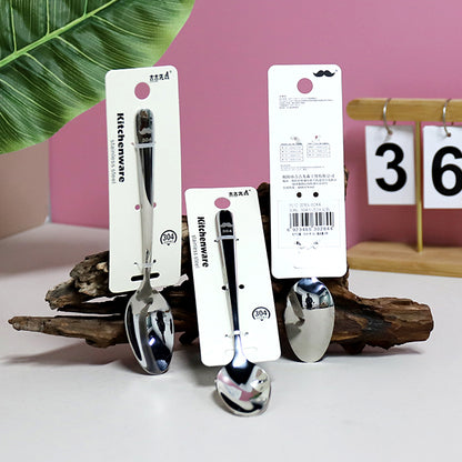 0284 304 Stainless Steel Chinese No.2 Tapered-Tip Spoon M.66 JPDB