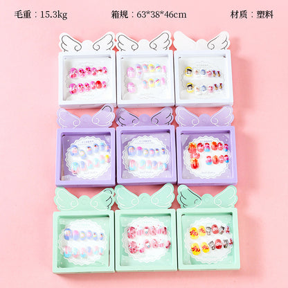 184 Xiaoniu Youchuang-1 Children's Printed Fake Nails M.52